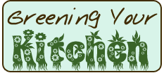 Greening Your Kitchen logo by Eve Fox