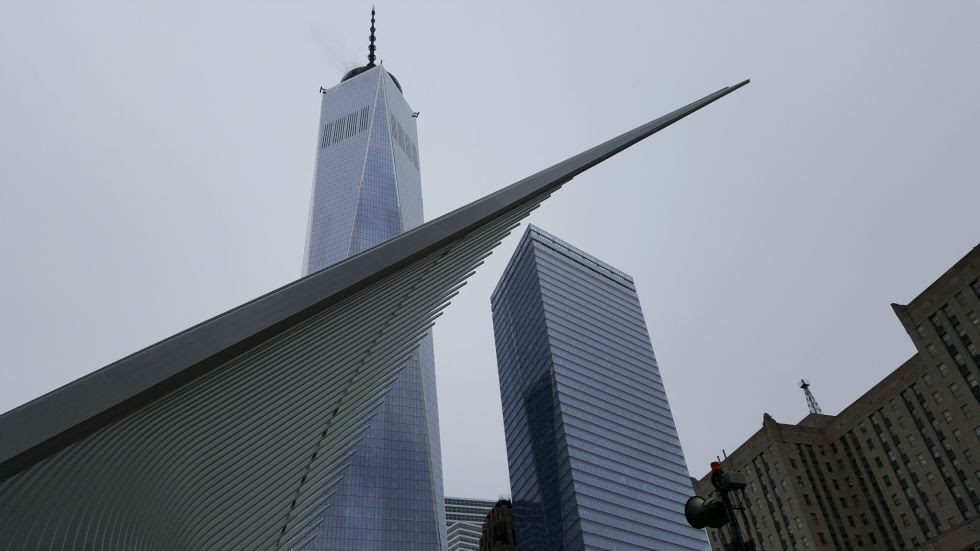 Aspecto del 'Oculus' de Santiago Calatrava en el World Trade Center de Nueva York