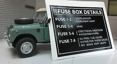 Land Rover Series 3 Fuse Box - Wiring Diagram Schemas