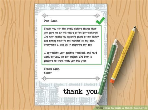 How to Write a Thank You Letter (with Sample Letters How to Write a Thank You Letter (with Sample Letters