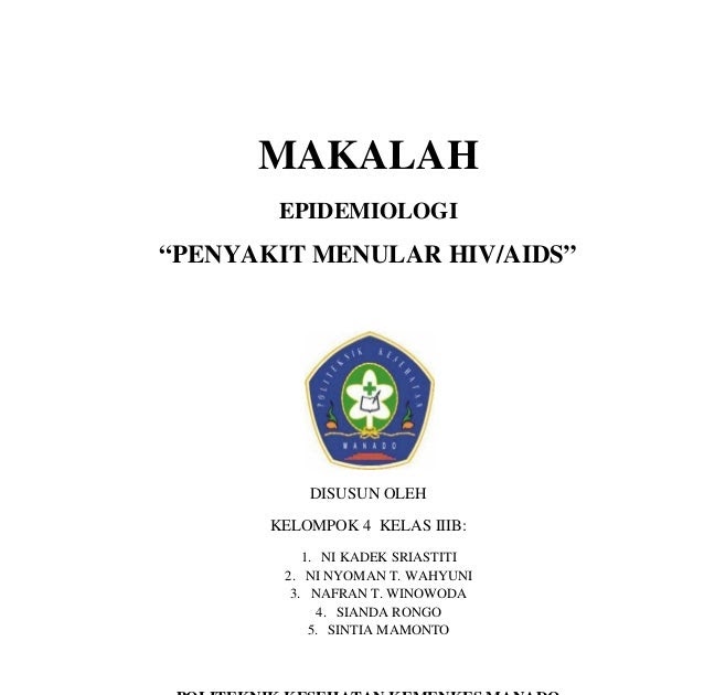Contoh Makalah Tentang Hiv Aids Lengkap