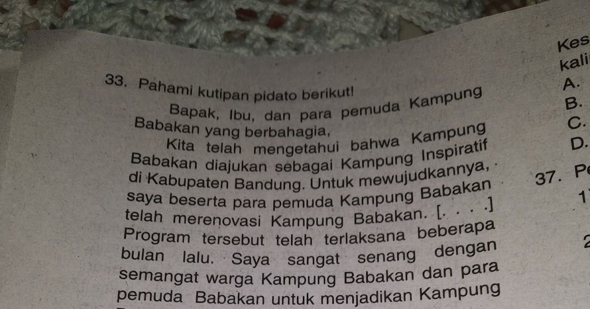 Kata Berimbuhan Yang Tepat Untuk Melengkapi Kalimat Tersebut Adalah