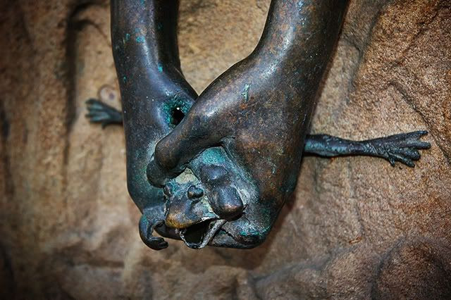 The Fountain of the Frog or Font de la Granota Sculpture Detail ,Diagonal Av., Barcelona [enlarge]