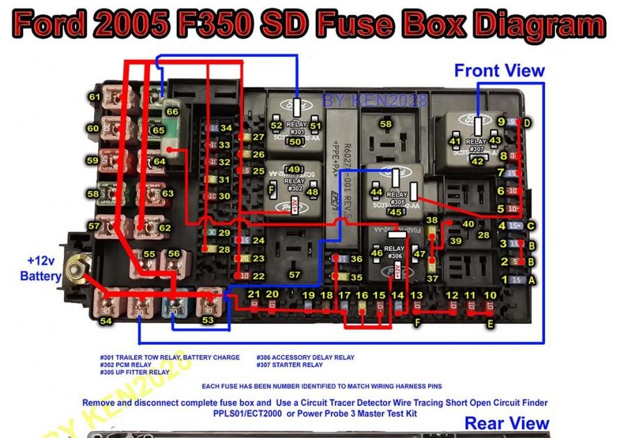 2006 Ford F350 Fuse Panel Diagram - Wiring Diagram