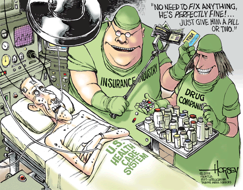 Image result for US health system cartoon