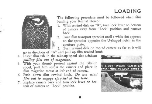 realist stereo camera instruction manual 9