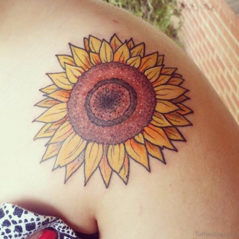 71 Stunning Sunflower Tattoos On Shoulder