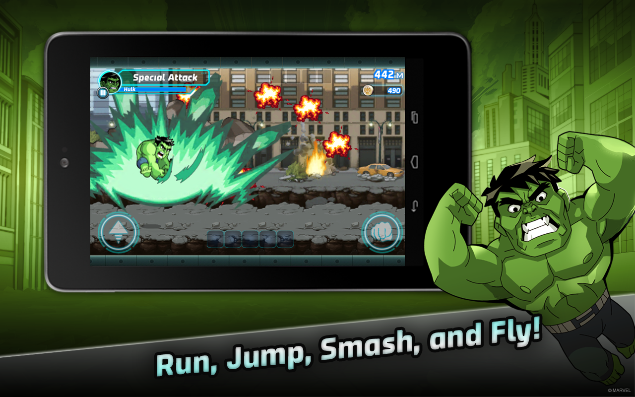 Игры взломки супергероев. Марвел Smash игра. Марвел игры на андроид. Hulk игры на андроид. Marvel: Run Jump.