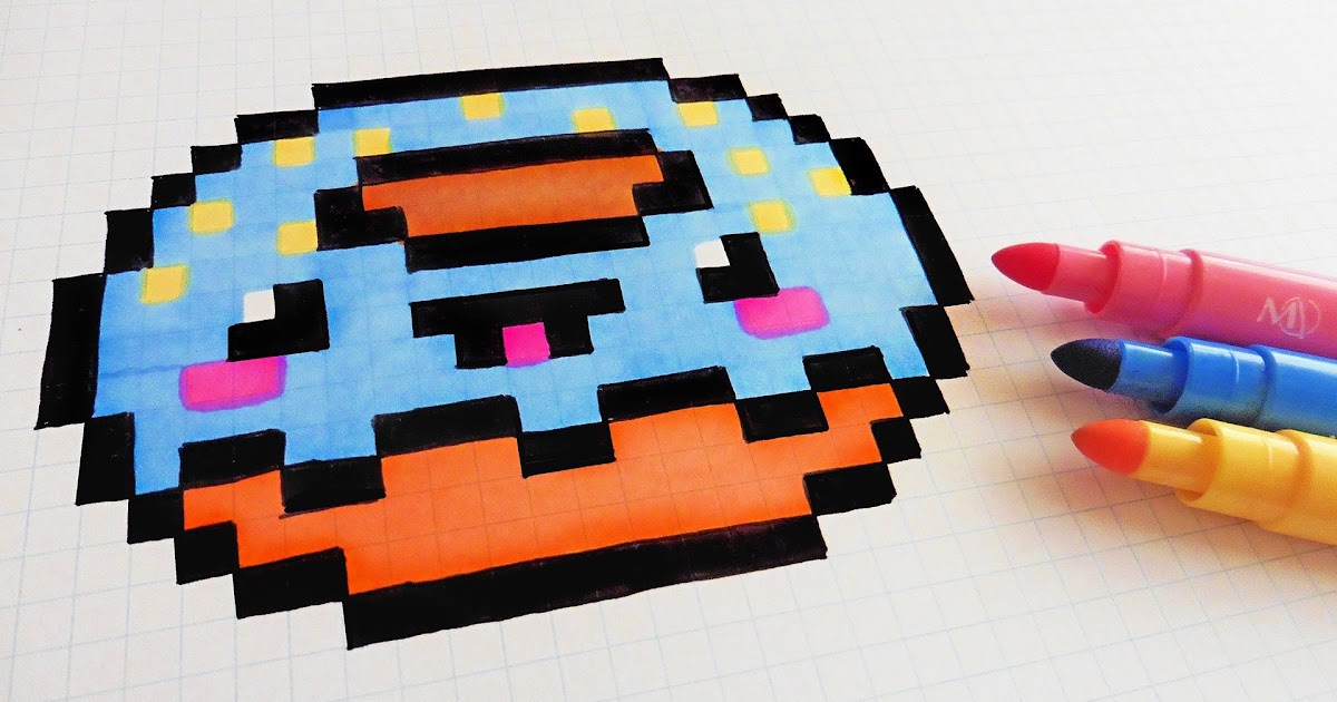 Pixel Bilder Malen Leicht Essen / Pixel Art Handmade Wie man