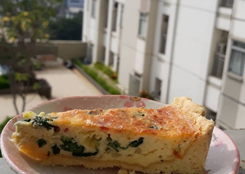 Resep Spinach Bacon Cheese Quiche - Untuk membuat Spinach Bacon Cheese Quic...