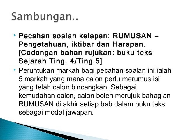 Contoh Jawapan Soalan Rumusan Spm - Selangor w