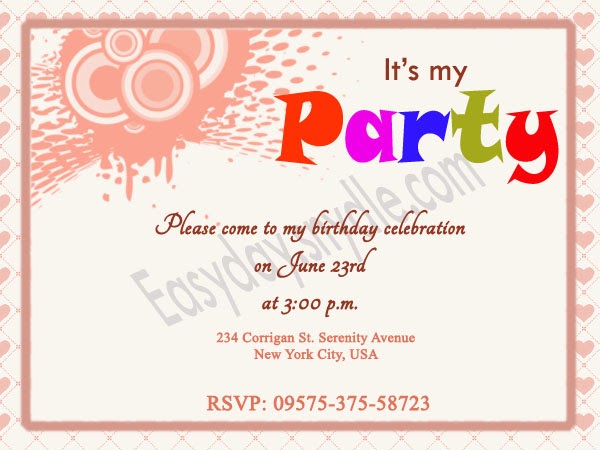 40th Birthday Ideas: Birthday Party Invitation Wording Samples Adults