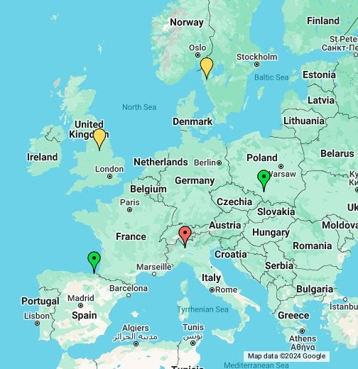 Google Karta Europe | Gorje Karta