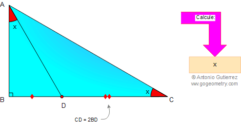 Problema 10: Triangulo, Ángulos, Ceviana, Trazos auxiliares. 