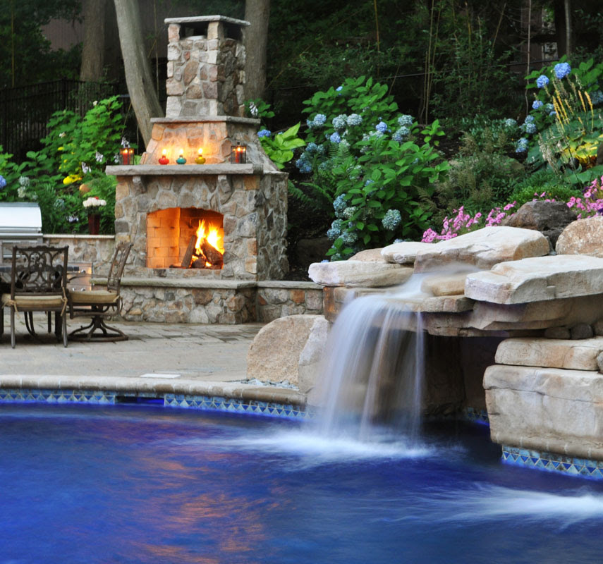 Backyard Pool With Grotto