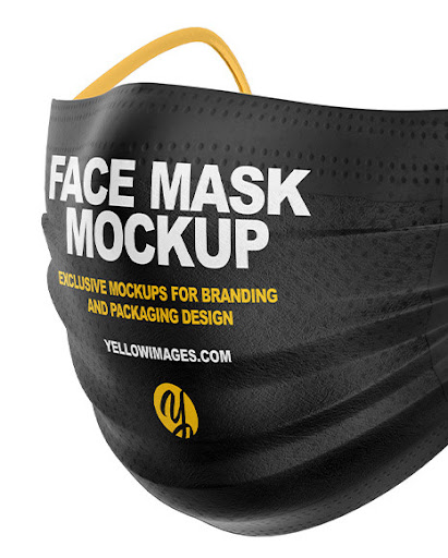 Download Free Creative Free Medical Mask Mockups PSD Mockup Template