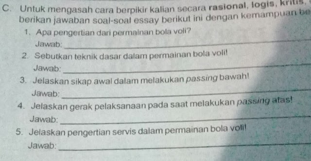 Seriously! 33+ Facts About Contoh Soal Voli? Berikut ini merupakan
