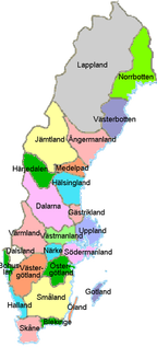 Svenska Landskap Karta | Karta
