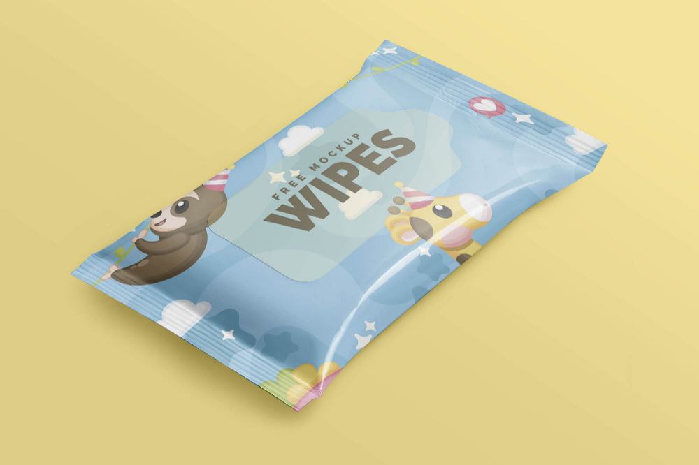 Download 11860+ Wet Wipes Mockup Free Yellow Images Object Mockups