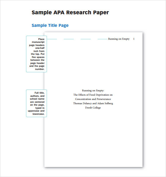 College Essay Apa 7 Sample Paper