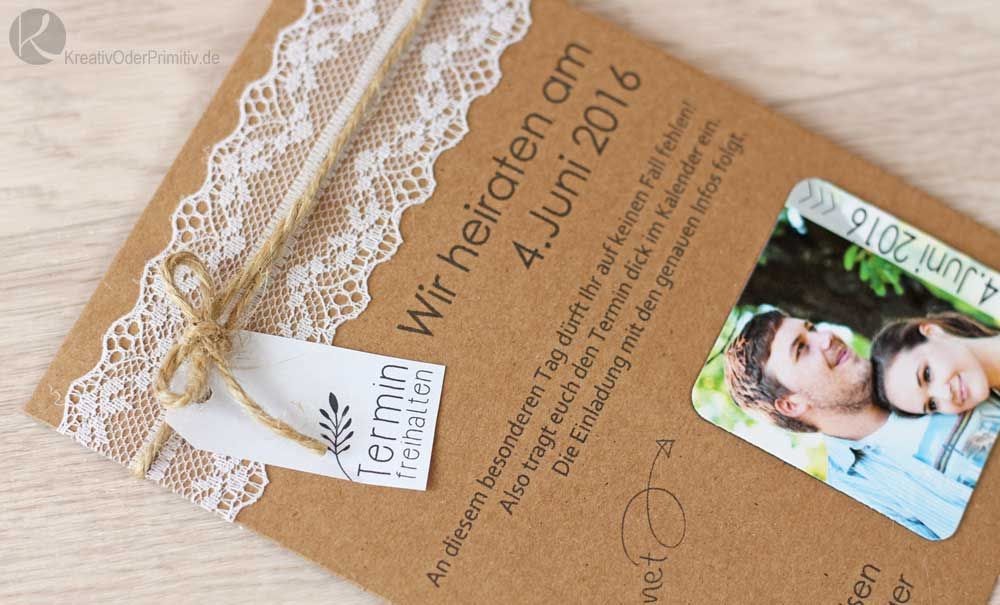 Einladungskarten Standesamtliche Hochzeit Selber Basteln - Kreativ Oder