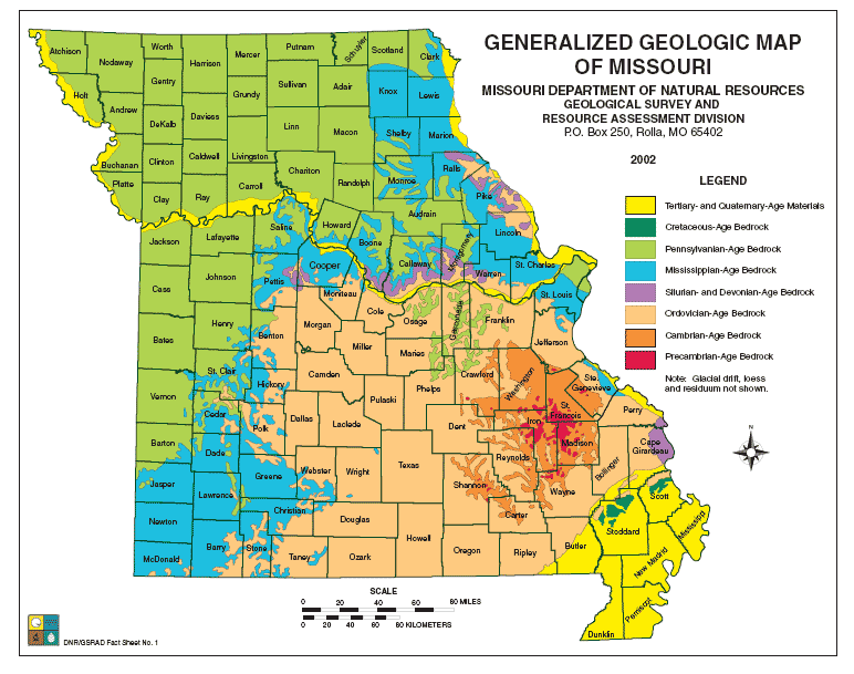 Missouri Fault Line Map
