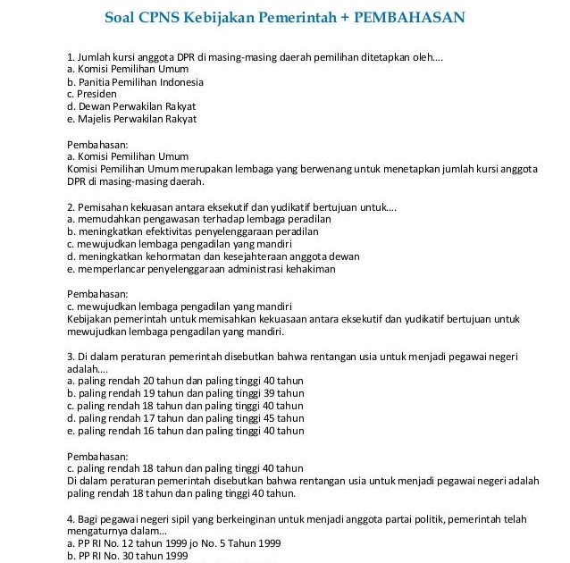 ★ 21 download soal cpns 2017 dan kunci jawaban pdf images