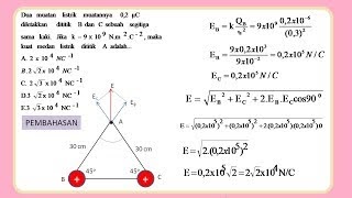 Yuk Mojok!: Contoh Soal Kuat Medan Listrik Segitiga
