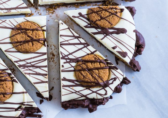 gingersnap bark: a twist on the traditional chocolate bark