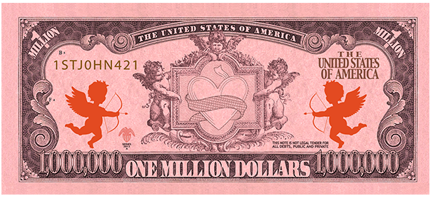 Novelty Coins Paper Money The Traditional One Million Dollar