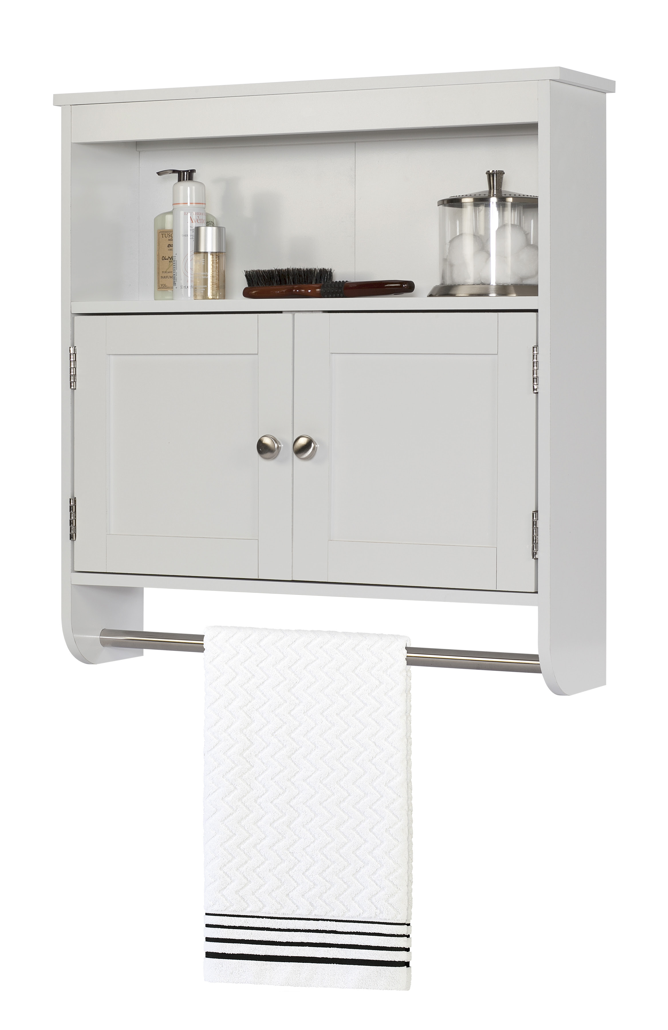 Bathroom Ideas White Polished Wood Bathroom Storage Cabinet With