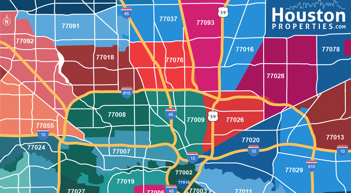 29 Houston Area Zip Codes Map - Maps Online For You