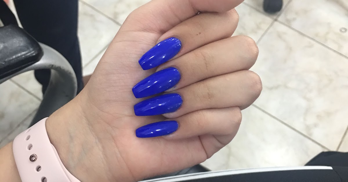 1. Navy Blue Coffin Nails - wide 7