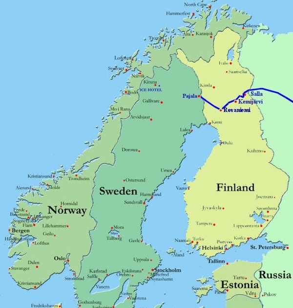 Karta över Narvik | Karta Mellersta