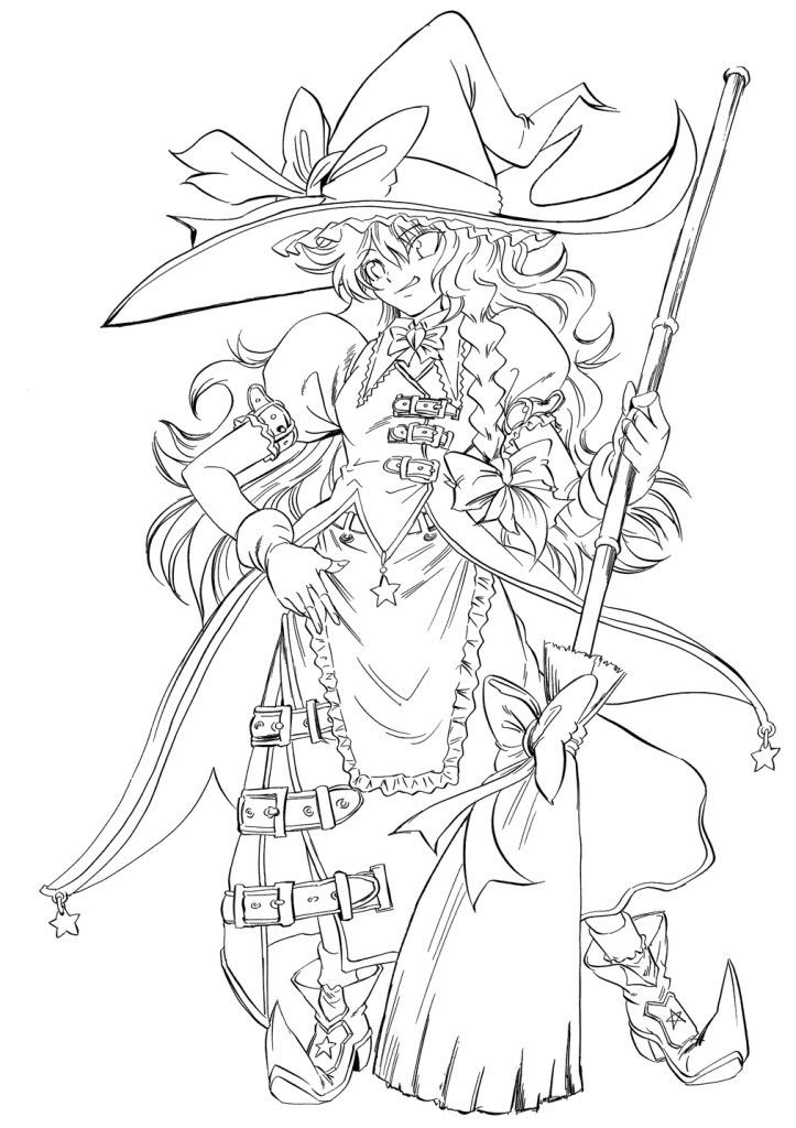 Coloring Pages To Print Anime : Anime Christmas Coloring Pages at