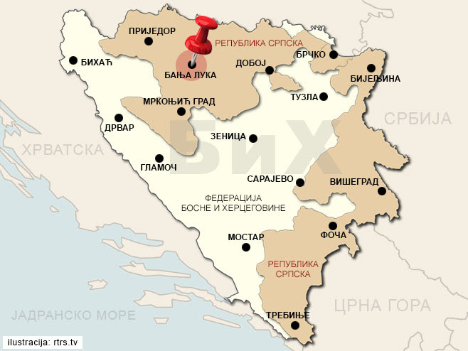 Karta Republike Srpske Gorje Karta