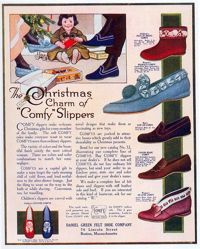 'Comfy' Slippers ad, 1914