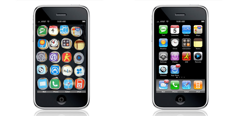 iPhone cupcakes