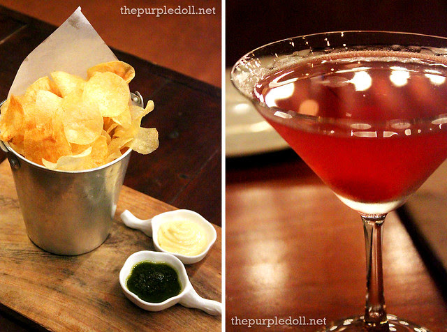 Home Made Potato Chips (P250) and URBN Cosmo (P258)