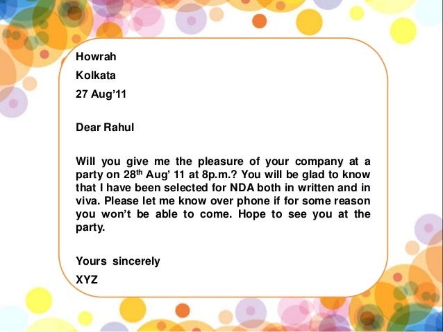 Contoh Invitation Letter Birthday Party