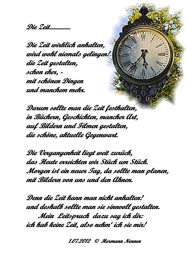 Gedicht Geburtstag Zeit