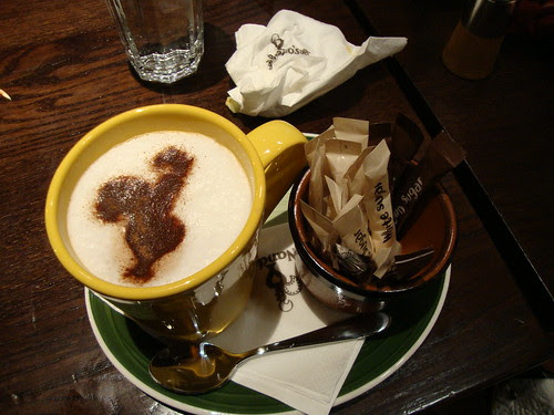 the Nando's bird in my hot chocolate