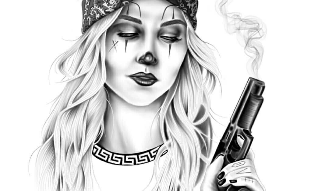 Cartoon Gangster Love Coloring Pages for Kindergarten