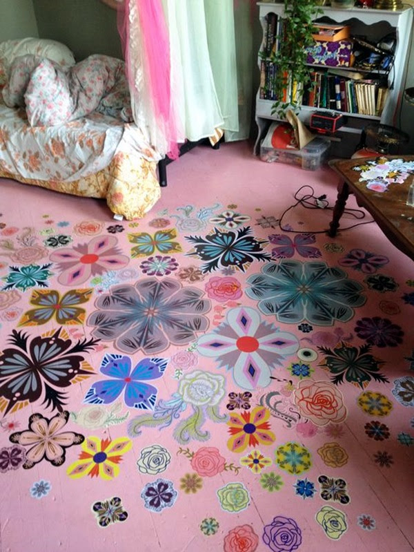 Creative Wood Floor Paint Decoration Art Works (3)