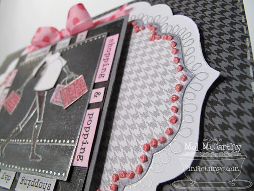 MFT Baby Bump embroidered Simply Spring Houndstooth digital paper
