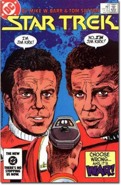 Then in the next scene they start makin' out. (Star Trek #6, DC)