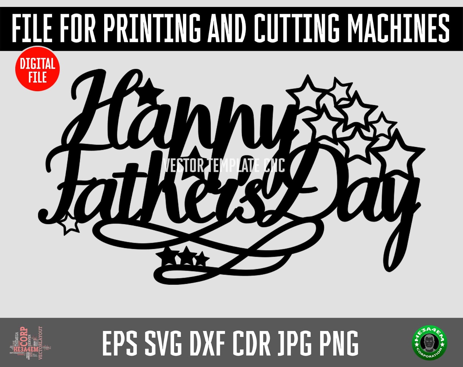 Free SVG Happy Fathers Day Cake Topper Svg 2256+ DXF Include