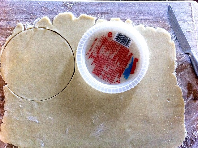 Cutting Out Pot Pie Pastry Tops