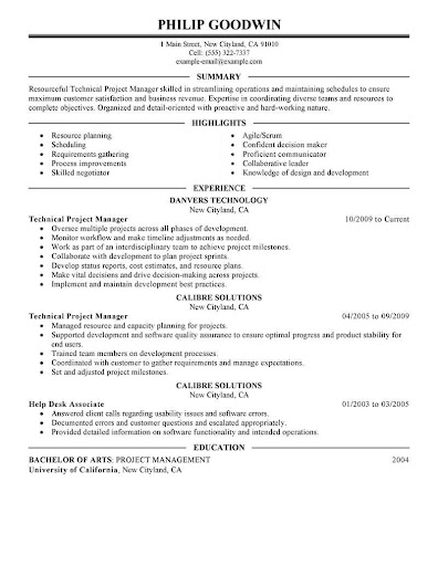 how to mention project duration in resume