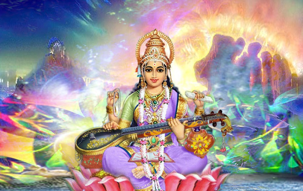 Free Halloween Wallpapers Mmw Blog Hindu Goddess Sarasvati Wallpaper